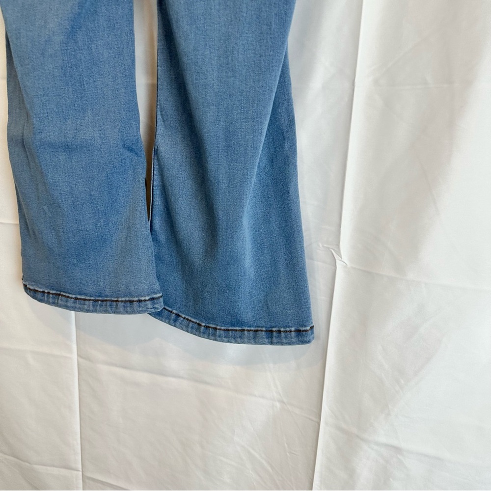 Monkey Ridge Jeans Original Vintage Bell Bottom White Wash Y2K Size 3/26 - Picture 14 of 16